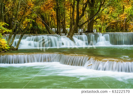 Colorful majestic waterfall in national park Colorful majestic waterfall in national park 63222570