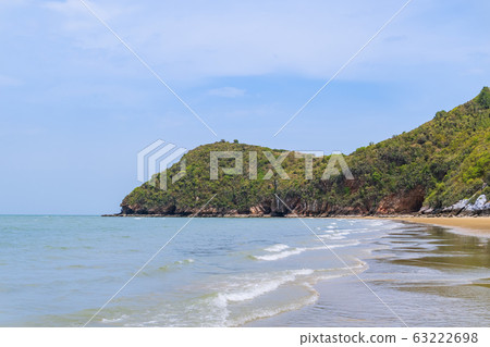 Paknampran Beach and Khao Kalok mountain at Thao 63222698