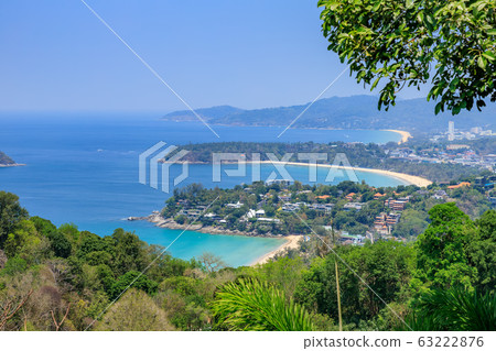 Magnificent scenic view over beautiful Andaman sea Magnificent scenic view over beautiful Andaman sea 63222876
