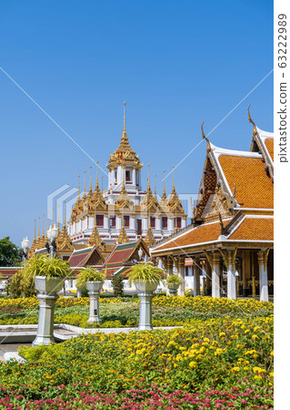 Loha Prasat or iron monastery at Wat Loha Prasat or iron monastery at Wat 63222989