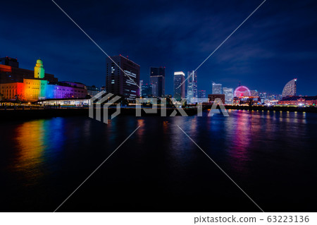 橫濱三塔皇后塔橫濱海關點亮 63223136