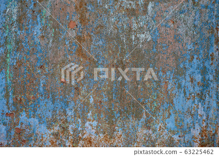 Old worn metal surface with paint. Rusty metal Old worn metal surface with paint. Rusty metal 63225462