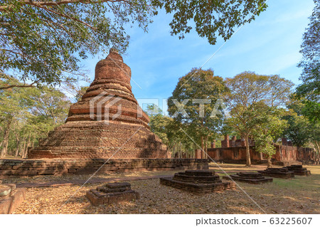 Pagoda at Wat Phra Non (Reclining Buddha) temple Pagoda at Wat Phra Non (Reclining Buddha) temple 63225607