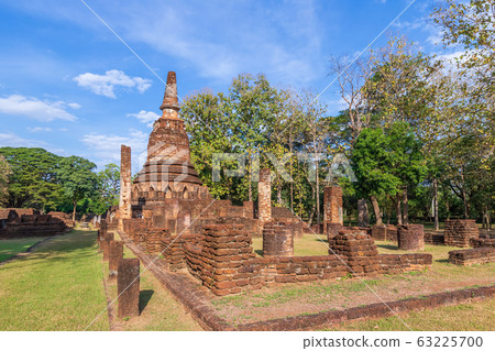 Wat Phra Kaeo temple in Kamphaeng Phet Historical Wat Phra Kaeo temple in Kamphaeng Phet Historical 63225700