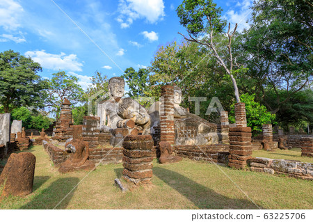 Group of Buddha statues at Wat Phra Kaeo temple in Group of Buddha statues at Wat Phra Kaeo temple in 63225706