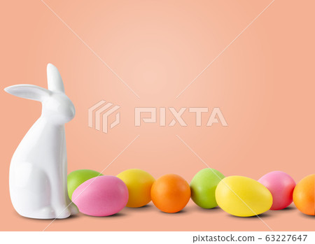 Easter bunny and eggs Easter bunny and eggs 63227647