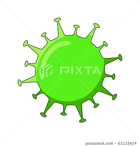 Coronavirus disease symbol. Influenza epidemic. Coronavirus disease symbol. Influenza epidemic. 63228924