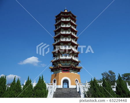 台灣日月潭民用塔/台灣南投魚池慈恩寶塔 63229448