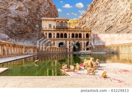 Galta Ji Temple or Monkey Temple complex in 63229813