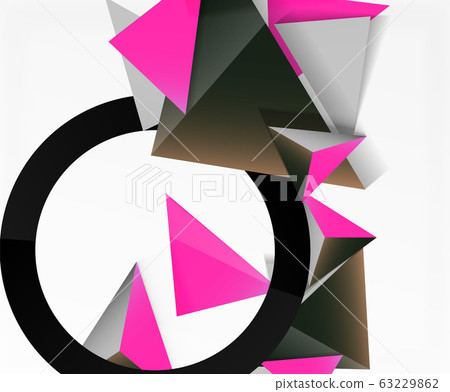 Abstract background, mosaic 3d triangles composition, low poly style design. Vector Illustration For Wallpaper, Banner, Background, Card, Book Illustration, landing page Abstract background, mosaic 3d triangles composition, low poly style design. Vector Illustration For Wallpaper, Banner, Background, Card, Book Illustration, landing page 63229862