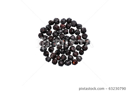 Cherry sluggish with bones on white background 63230790