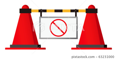 Forbidden sign with color cone 63231000