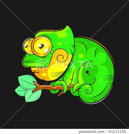 Chameleon Vector Illustration Suitable For Chameleon Vector Illustration Suitable For 63231130
