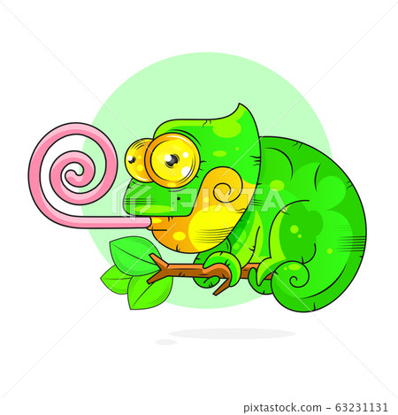 Chameleon Vector Illustration Suitable For 63231131