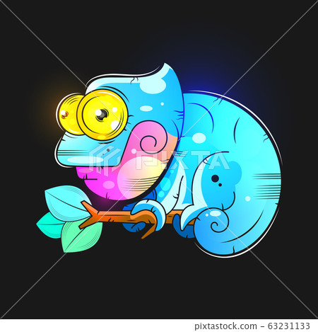 Chameleon Vector Illustration Suitable For 63231133