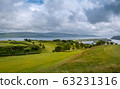 Scenic green fields near Tobermory, Scotland. 63231316