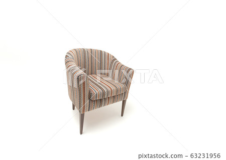 Classic soft chair. Isolated on white background Classic soft chair. Isolated on white background 63231956