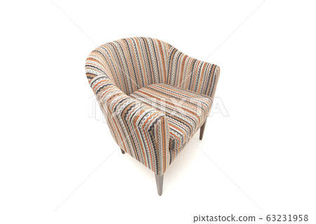 Classic soft chair. Isolated on white background Classic soft chair. Isolated on white background 63231958