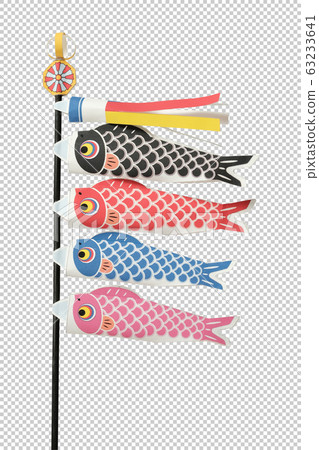 帶通紙工藝鯉魚旗 63233641