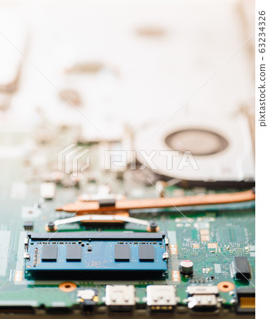 ram so-dimm ddr4 memory module, close-up view 63234326