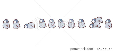 Penguin chick matrix line Penguin chick matrix line 63235032
