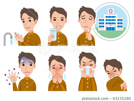 預防疾病的人的例證 預防疾病的人的例證 63235280