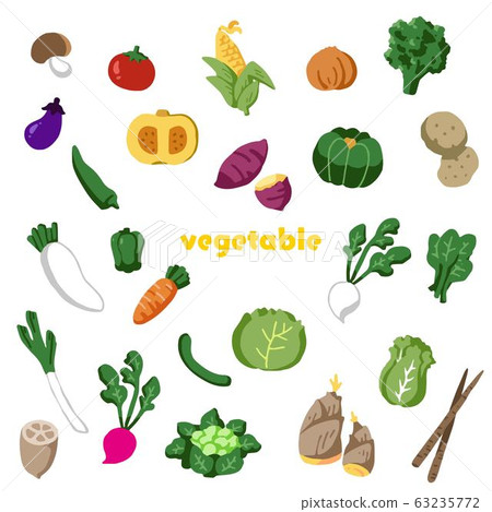 Vegetable illustration set vector Vegetable illustration set vector 63235772