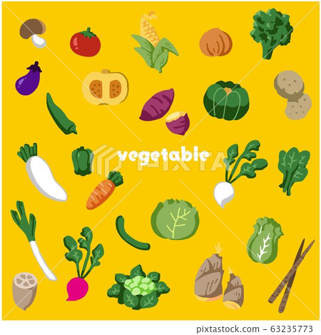 Vegetable illustration set vector Vegetable illustration set vector 63235773