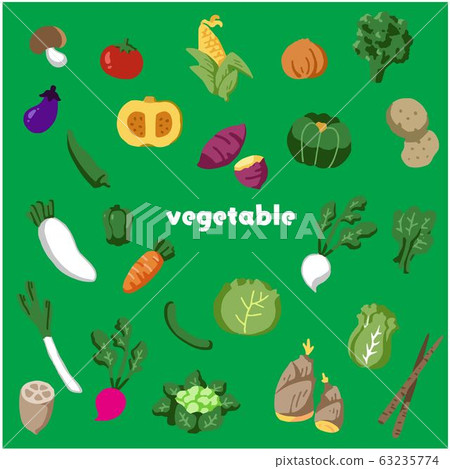 Vegetable illustration set vector Vegetable illustration set vector 63235774