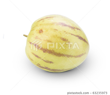 pepino melons on a white background pepino melons on a white background 63235973