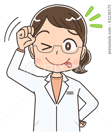 Doctor pharmacist doctor female female doctor cute illustration manga character 63236575