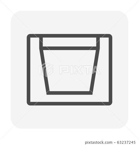 street gutter icon 63237245