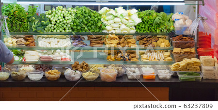 Yong tau foo is Hakka Chinese cuisine consists of tofu filled with ground meat mixture or fish paste Yong tau foo is Hakka Chinese cuisine consists of tofu filled with ground meat mixture or fish paste 63237809