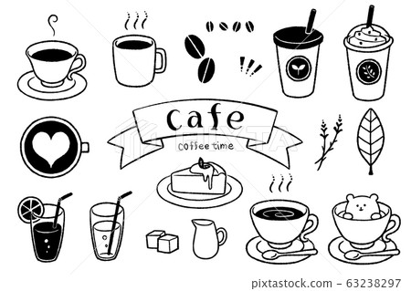 Cafe style illustration line drawing ② 63238297