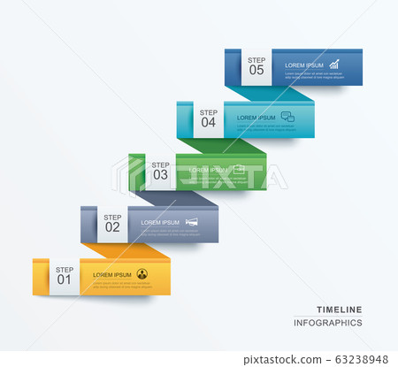 5 data infographics tab paper index template. 63238948