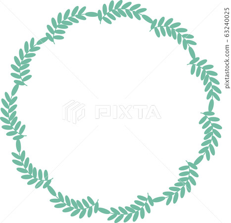 Spring, grass, leaves, frame, speech bubble, copy space 63240025