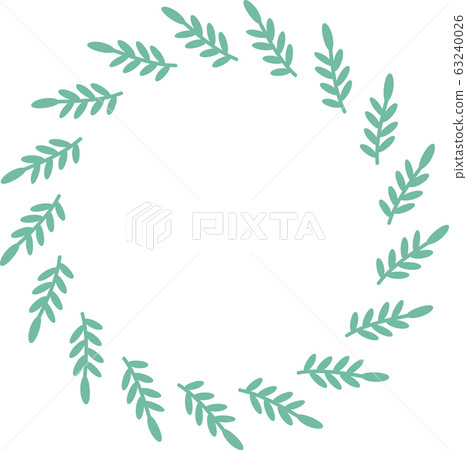 Spring, grass, leaves, frame, speech bubble, copy space 63240026