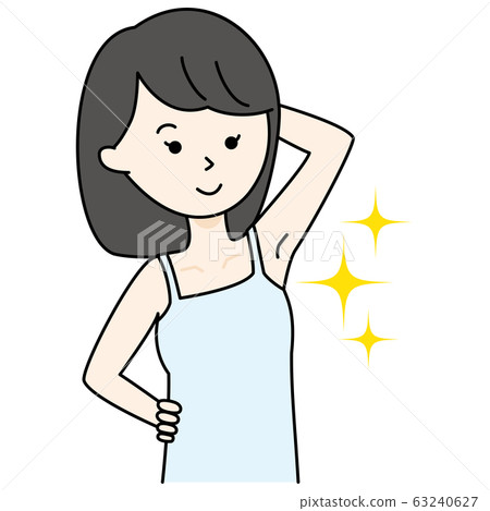 有美麗腋窩的年輕女人脫髮除臭劑 有美麗腋窩的年輕女人脫髮除臭劑 63240627