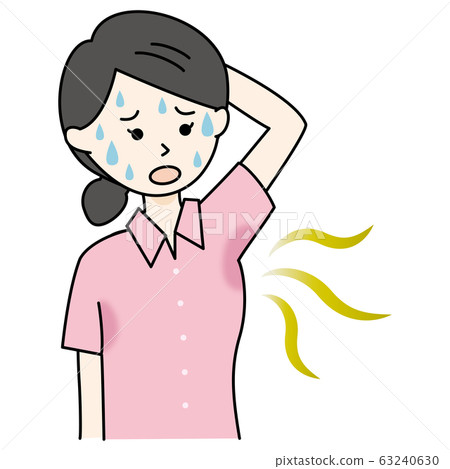 受側汗和氣味困擾的女性 63240630