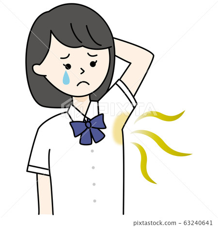 Girls worried about aside high school students junior high school students uniform 63240641