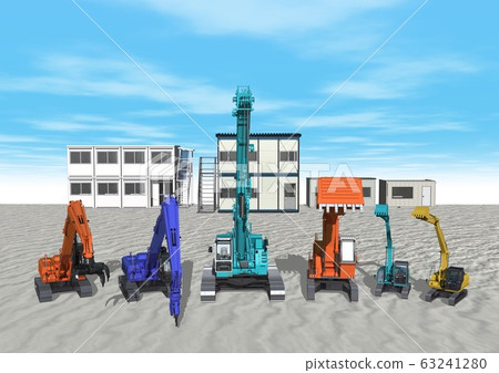 Heavy equipment alignment scene 63241280