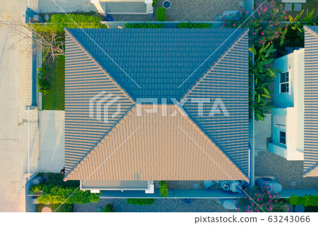 top view home roof top view home roof 63243066