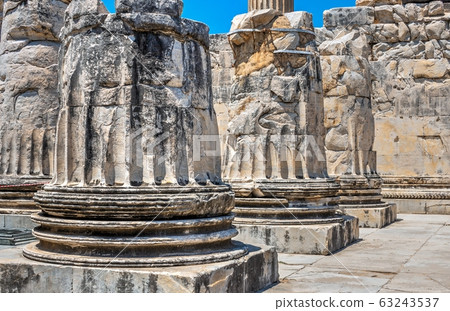 Columns of the Temple of Apollo at Didyma, Turkey 63243537