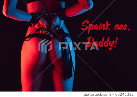 Sexy ass girl in a Thong with a leather whip for spanking Sexy ass girl in a Thong with a leather whip for spanking 63245332