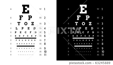 Poster for vision testing in ophthalmic study Poster for vision testing in ophthalmic study 63245889