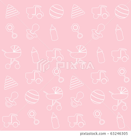 Baby toys seamless pattern. Baby toys seamless pattern. 63246305