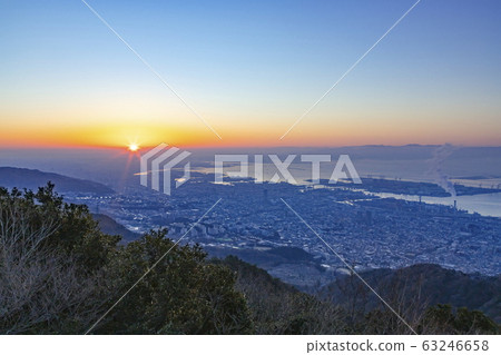 兵庫縣神戶市那田區菊九大台瑪雅山的日出景 63246658