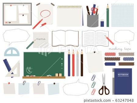 Memo Notepad Notebook Message board Blackboard Stationery set 63247048