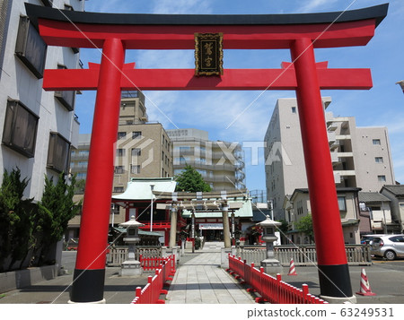 台東區淺草Wash神社(大鳥居,小鳥居,你的神社和進路) 台東區淺草Wash神社(大鳥居,小鳥居,你的神社和進路) 63249531