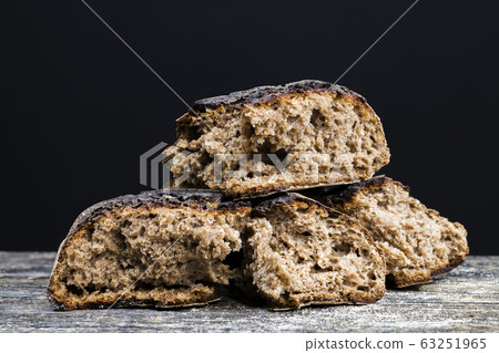 black homemade rye flour bread black homemade rye flour bread 63251965